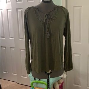 Olive green blouse